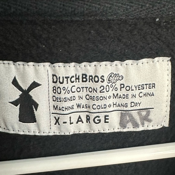Dutch Bros Black Hoodie “To Be So Strong.”SMALL+MEDIUM+LARGE+XL+XXL Peace 1992 - Picture 6 of 13